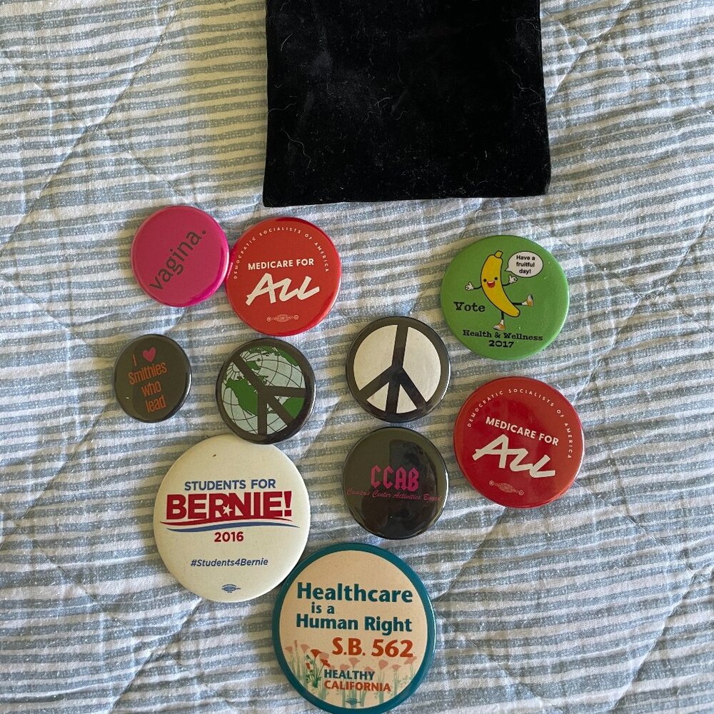 Assortment of Buttons (Activism themed)